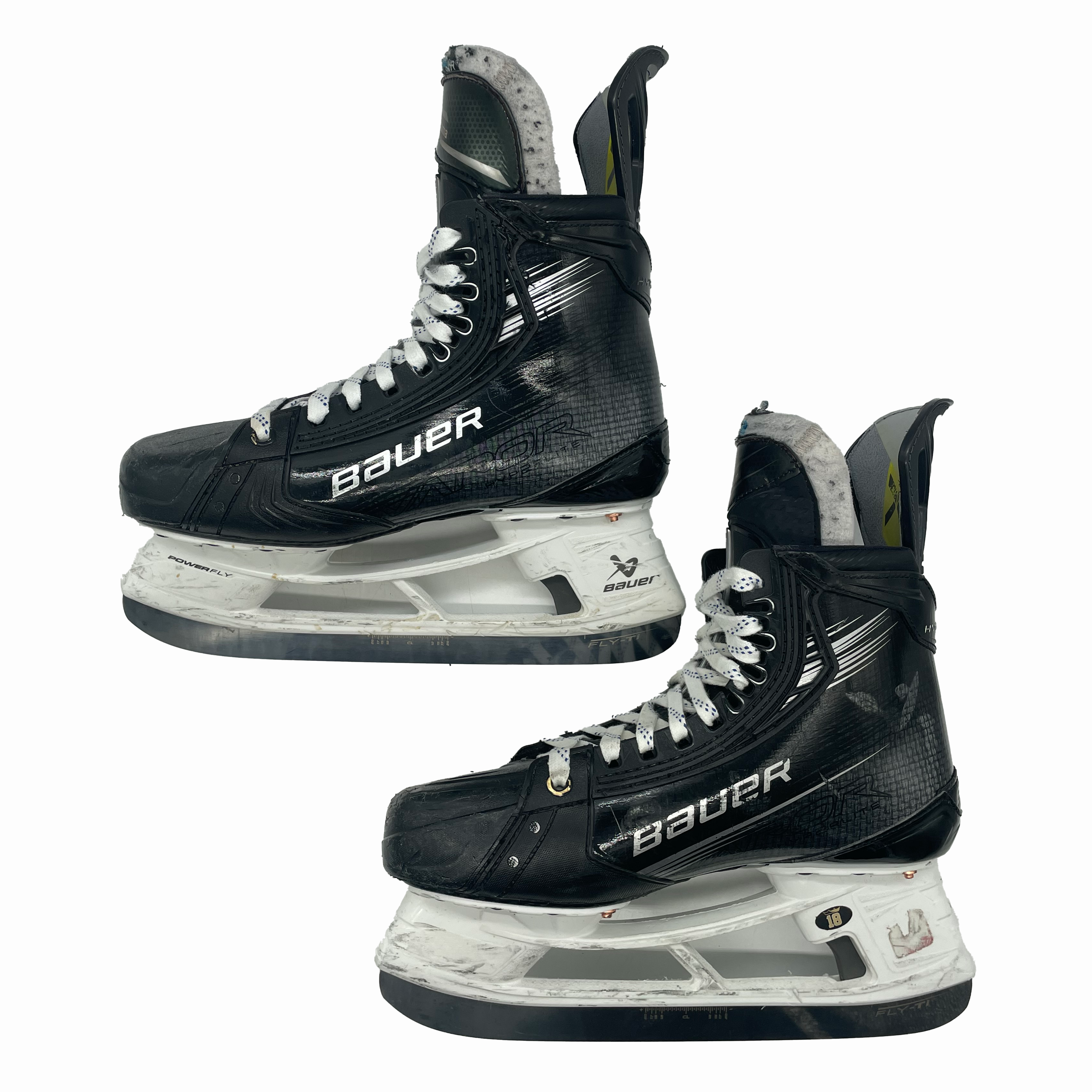 Bauer Vapor Hyperlite 2 – Patins de hockey Pro Stock d'occasion – Taille 7.5EE (noir)